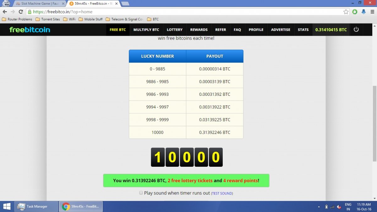 Free bitcoins 30 min timer bitcoin and eth accepted here